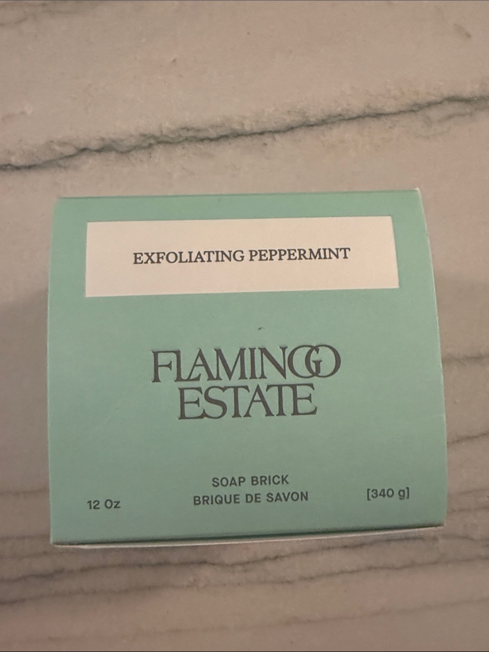 Flamingo Estate Exfoliating Peppermint Soap Brick
